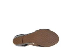 Journee Collection Womens Aretha Wedge Sandal - Black -Comfy Steps Sales Store US 01 102152 06