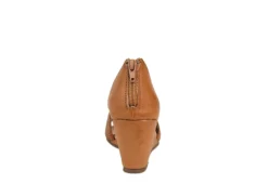 Journee Collection Womens Aretha Wedge Sandal - Cognac 11 Journee Collection Womens Aretha Wedge Sandal - Cognac -Comfy Steps Sales Store US 01 102153 04