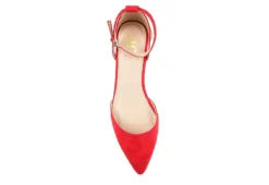 Journee Collection Womens Arkie Pump - Red -Comfy Steps Sales Store US 01 102160 05