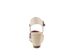 Journee Collection Womens Ashlyn Wedge Sandal - Purple -Comfy Steps Sales Store US 01 102163 04