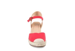Journee Collection Womens Ashlyn Wedge Sandal - Red 9 Journee Collection Womens Ashlyn Wedge Sandal - Red -Comfy Steps Sales Store US 01 102164 02