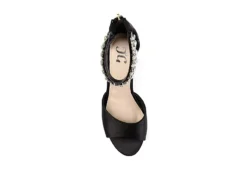 Journee Collection Womens Connor Wedge Sandal - Black 12 Journee Collection Womens Connor Wedge Sandal - Black -Comfy Steps Sales Store US 01 102215 05