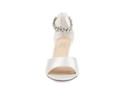 Journee Collection Womens Connor Wedge Sandal - White 9 Journee Collection Womens Connor Wedge Sandal - White -Comfy Steps Sales Store US 01 102219 02