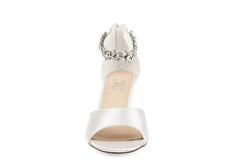 Journee Collection Womens Connor Wedge Sandal - White 3 Journee Collection Womens Connor Wedge Sandal - White - Image 3