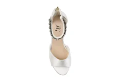 Journee Collection Womens Connor Wedge Sandal - White 12 Journee Collection Womens Connor Wedge Sandal - White -Comfy Steps Sales Store US 01 102219 05