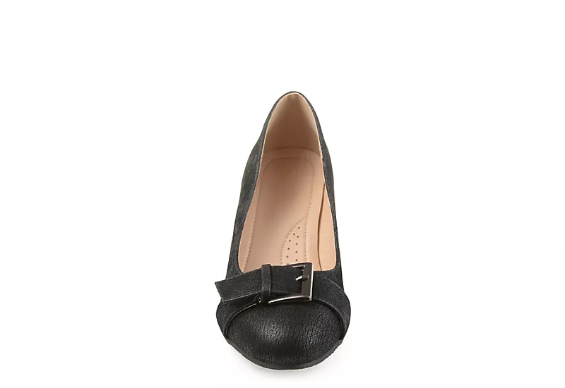 Journee Collection Womens Graysn Wedge Pump - Black 3 Journee Collection Womens Graysn Wedge Pump - Black - Image 3
