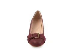 Journee Collection Womens Graysn Pump - Wine -Comfy Steps Sales Store US 01 102246 02
