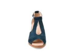 Journee Collection Womens Kedzie Wedge Sandal - Blue 9 Journee Collection Womens Kedzie Wedge Sandal - Blue -Comfy Steps Sales Store US 01 102266 02