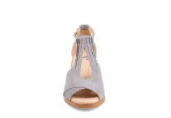 Journee Collection Womens Kedzie Wedge Sandal - Grey 9 Journee Collection Womens Kedzie Wedge Sandal - Grey -Comfy Steps Sales Store US 01 102267 02