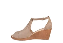 Journee Collection Womens Kedzie Wedge Sandal - Taupe 10 Journee Collection Womens Kedzie Wedge Sandal - Taupe -Comfy Steps Sales Store US 01 102269 03