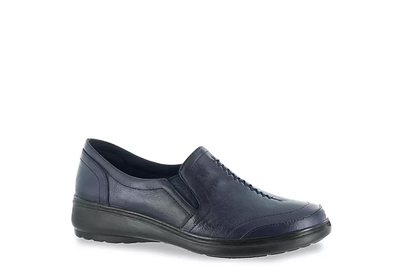 Easy Street Womens Ultimate Slip On Sneaker - Navy 1 Easy Street Womens Ultimate Slip On Sneaker - Navy