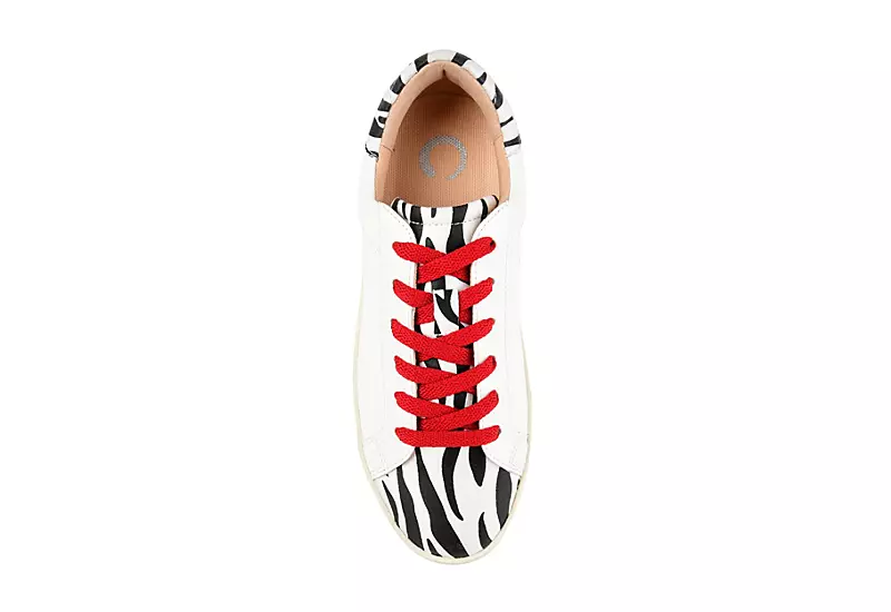 Journee Collection Womens Erica Sneaker - Zebra 6 Journee Collection Womens Erica Sneaker - Zebra - Image 6