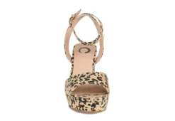 Journee Collection Womens Nairri Platform Sandal - Leopard -Comfy Steps Sales Store US 01 103510 02