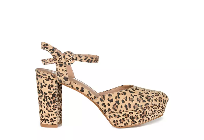 Journee Collection Womens Roslynn Platform Pump - Leopard 2 Journee Collection Womens Roslynn Platform Pump - Leopard - Image 2