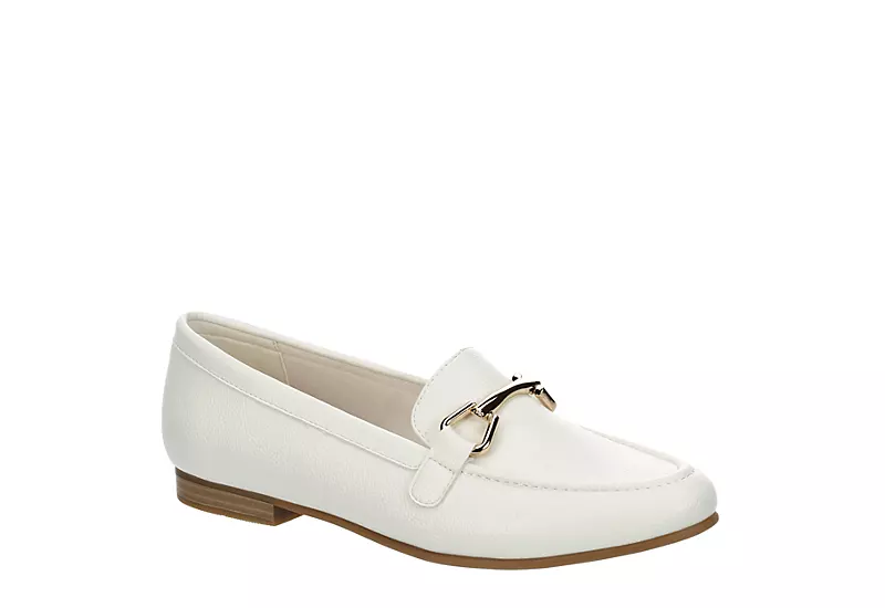 Michael By Michael Shannon Womens Silvana Loafer - White 1 Michael By Michael Shannon Womens Silvana Loafer - White