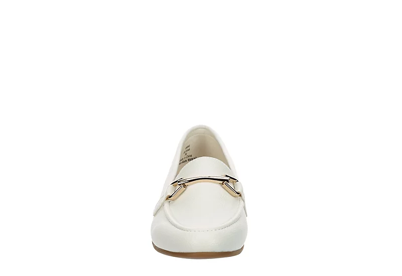 Michael By Michael Shannon Womens Silvana Loafer - White 3 Michael By Michael Shannon Womens Silvana Loafer - White - Image 3