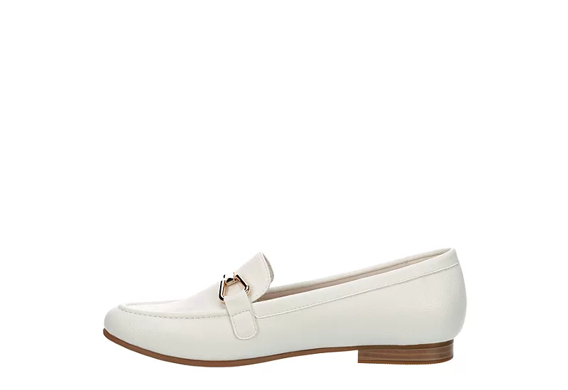 Michael By Michael Shannon Womens Silvana Loafer - White 4 Michael By Michael Shannon Womens Silvana Loafer - White - Image 4