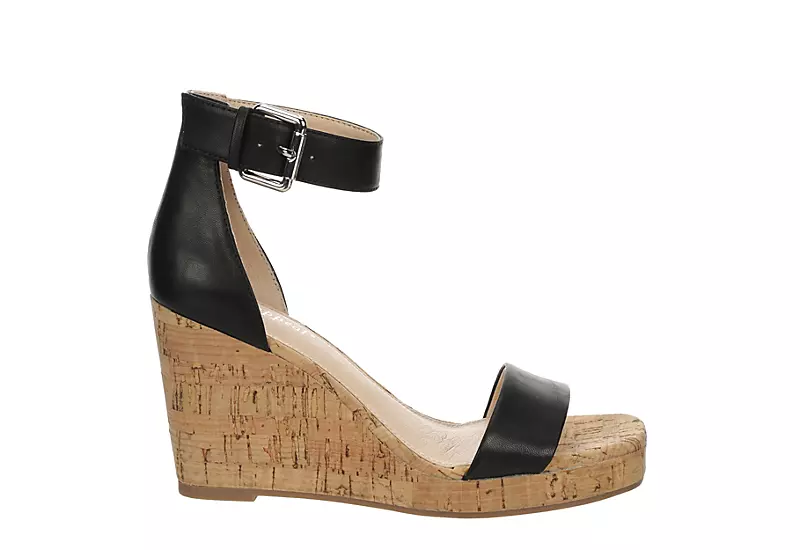 Xappeal Womens Amora Wedge Sandal - Black 2 Xappeal Womens Amora Wedge Sandal - Black - Image 2