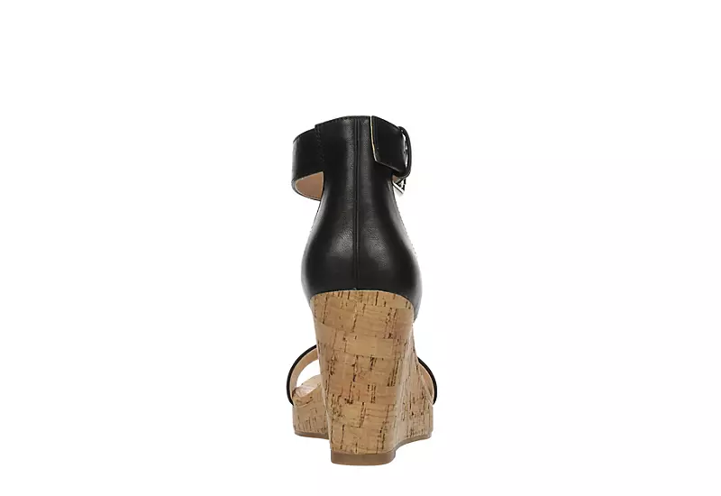 Xappeal Womens Amora Wedge Sandal - Black 5 Xappeal Womens Amora Wedge Sandal - Black - Image 5