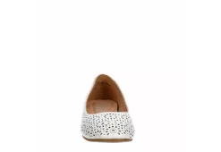 Mootsies Tootsies Womens Belva Flat - White -Comfy Steps Sales Store US 01 105350 02