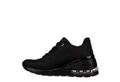 Skechers Womens Million Air Elevated Air Sneaker - Black -Comfy Steps Sales Store US 01 105671 02