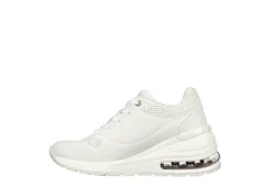 Skechers Womens Million Air Elevated Air Sneaker - White 9 Skechers Womens Million Air Elevated Air Sneaker - White -Comfy Steps Sales Store US 01 105684 02