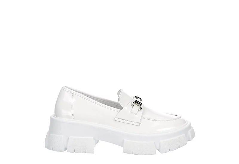 Steve Madden Womens Trifecta Loafer - White 2 Steve Madden Womens Trifecta Loafer - White - Image 2