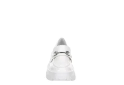 Steve Madden Womens Trifecta Loafer - White 9 Steve Madden Womens Trifecta Loafer - White -Comfy Steps Sales Store US 01 105877 02