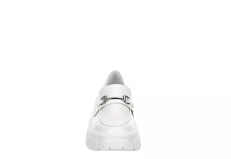 Steve Madden Womens Trifecta Loafer - White 3 Steve Madden Womens Trifecta Loafer - White - Image 3