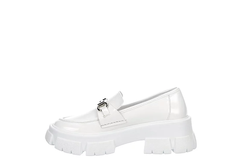Steve Madden Womens Trifecta Loafer - White 4 Steve Madden Womens Trifecta Loafer - White - Image 4