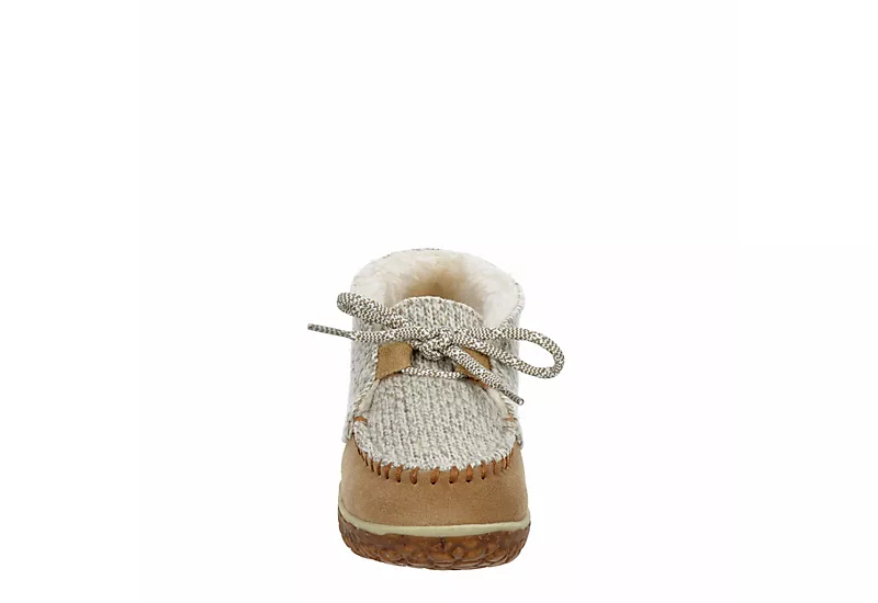 Minnetonka Womens Jenn Bootie Slipper - Tan 3 Minnetonka Womens Jenn Bootie Slipper - Tan - Image 3