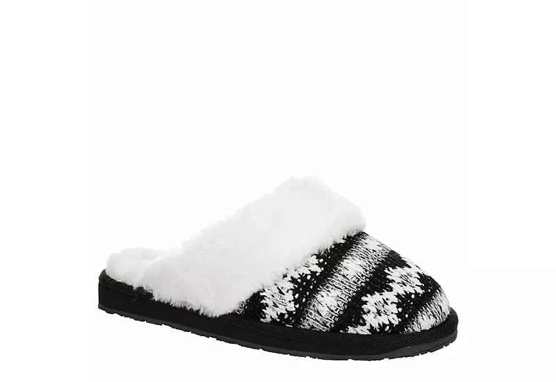 Minnetonka Womens Twyla Scuff Slipper - Black 1 Minnetonka Womens Twyla Scuff Slipper - Black