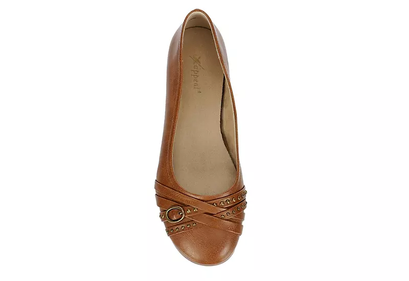 Xappeal Womens Bekah Flat - Brown 6 Xappeal Womens Bekah Flat - Brown - Image 6