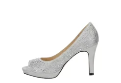 Adrienne Vittadini Womens Gervin Pump - Silver -Comfy Steps Sales Store US 01 106399 03
