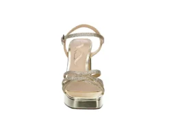 N By Nina Womens Sabrina Platform Sandal - Champagne -Comfy Steps Sales Store US 01 106405 02