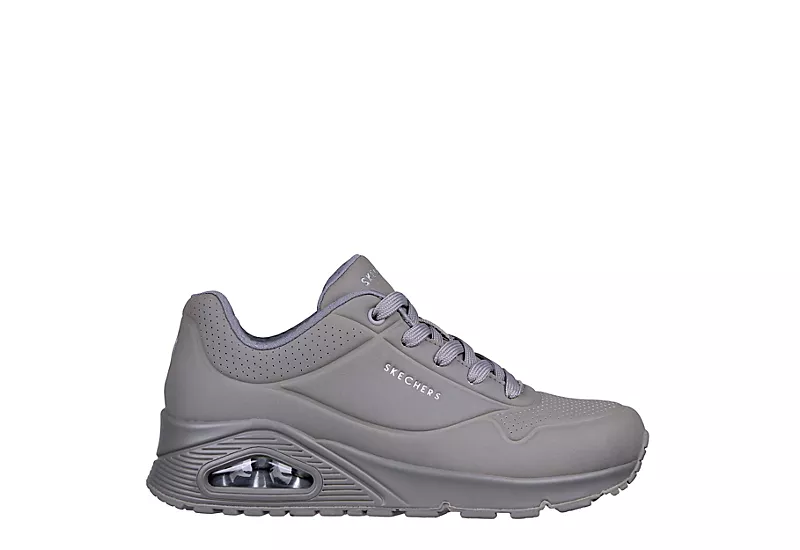 Skechers Womens Uno Sneaker - Grey 2 Skechers Womens Uno Sneaker - Grey - Image 2