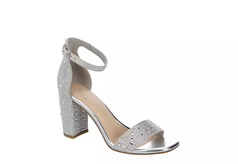 Michael By Michael Shannon Womens Stella Sandal - Silver 1 Michael By Michael Shannon Womens Stella Sandal - Silver
