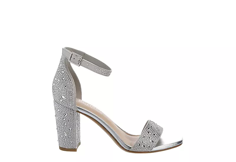 Michael By Michael Shannon Womens Stella Sandal - Silver 2 Michael By Michael Shannon Womens Stella Sandal - Silver - Image 2
