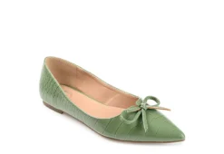 Journee Collection Womens Devalyn Flat - Green
