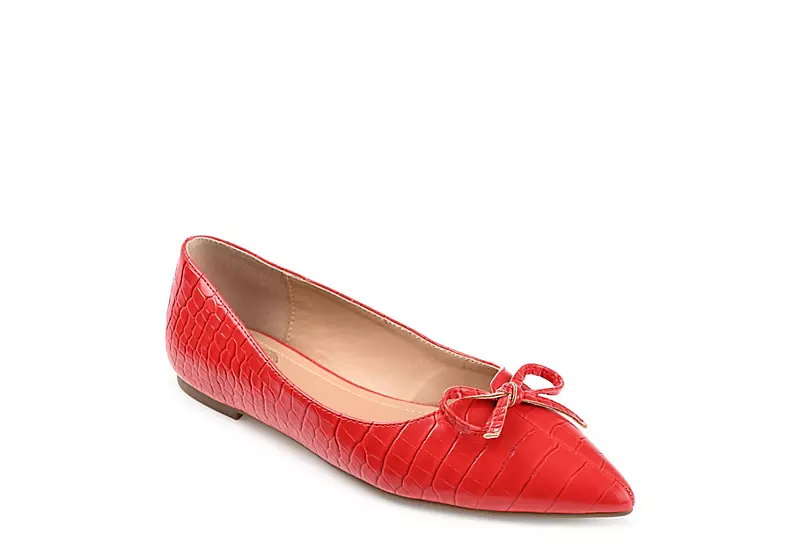 Journee Collection Womens Devalyn Flat - Red 1 Journee Collection Womens Devalyn Flat - Red