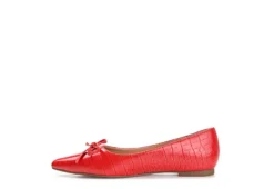 Journee Collection Womens Devalyn Flat - Red 10 Journee Collection Womens Devalyn Flat - Red -Comfy Steps Sales Store US 01 107047 03