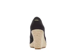Toms Womens Michelle Wedge - Black 9 Toms Womens Michelle Wedge - Black -Comfy Steps Sales Store US 01 107378 02