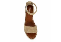 Michael By Michael Shannon Womens Bridgette Wedge Sandal - Tan -Comfy Steps Sales Store US 01 107382 05