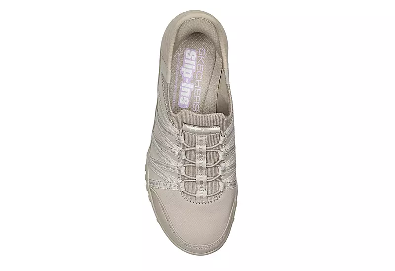 Skechers Womens Slip-ins Breathe Easy Roll With Me Sneaker - Taupe 4 Skechers Womens Slip-ins Breathe Easy Roll With Me Sneaker - Taupe - Image 4