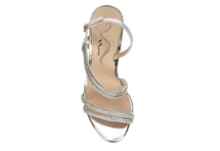 N By Nina Womens Sabetha Sandal - Silver -Comfy Steps Sales Store US 01 107407 05