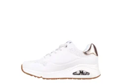 Skechers Womens Uno Sneaker - White -Comfy Steps Sales Store US 01 107513 02