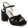 Lifestride Womens Lucky Platform Sandal - Black