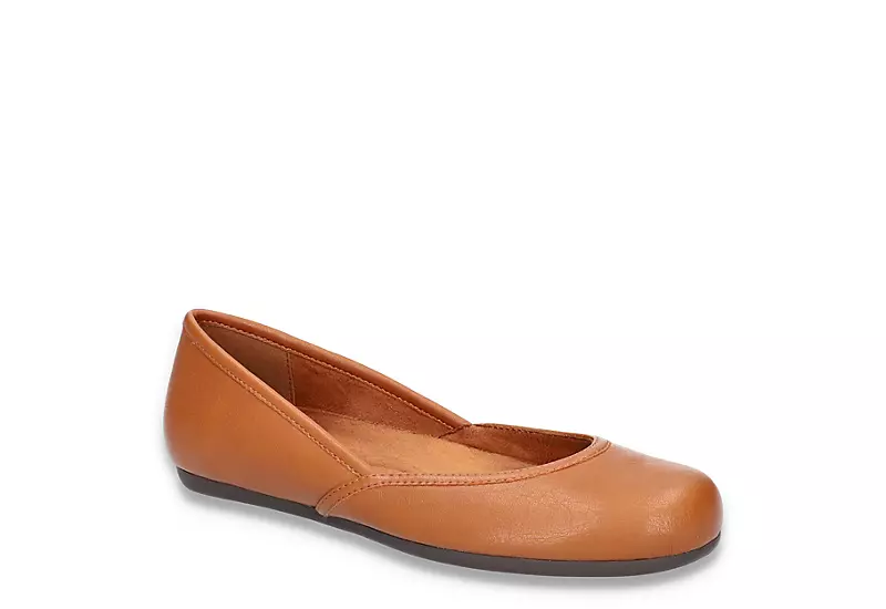 Easy Street Womens Tamar Flat - Dark Tan 1 Easy Street Womens Tamar Flat - Dark Tan