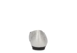 Easy Street Womens Asher Flat - Silver 11 Easy Street Womens Asher Flat - Silver -Comfy Steps Sales Store US 01 108021 04