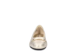 Easy Street Womens Asher Flat - Gold 9 Easy Street Womens Asher Flat - Gold -Comfy Steps Sales Store US 01 108022 02